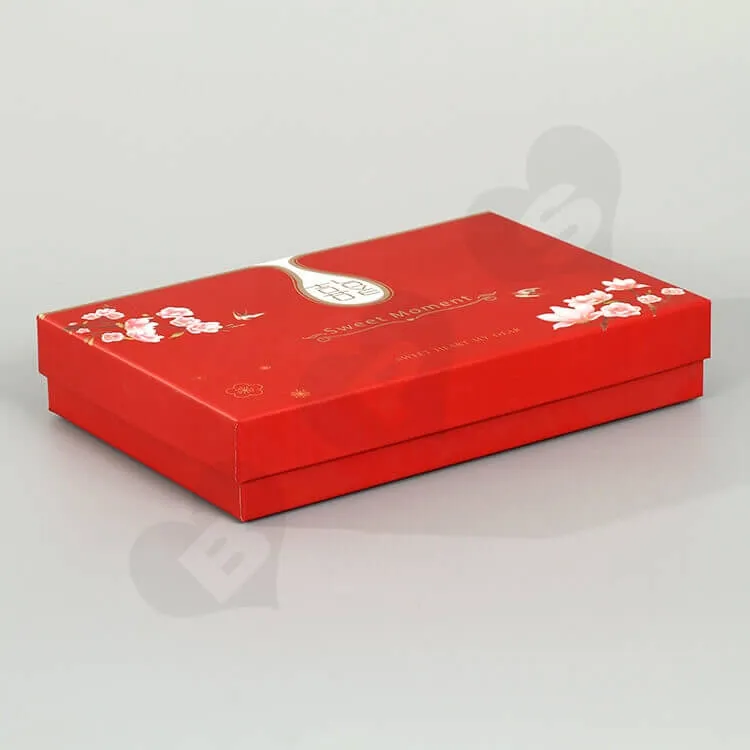 Beautiful Rigid Gift Box For Wedding Gift side view four