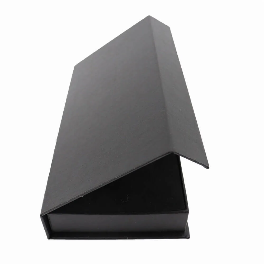 Black Perfume Bottle Packaging Box with Inserts side view two