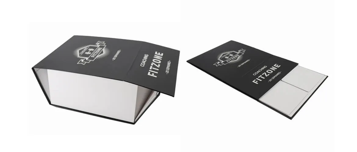Black and white color collapsible rigid gift box