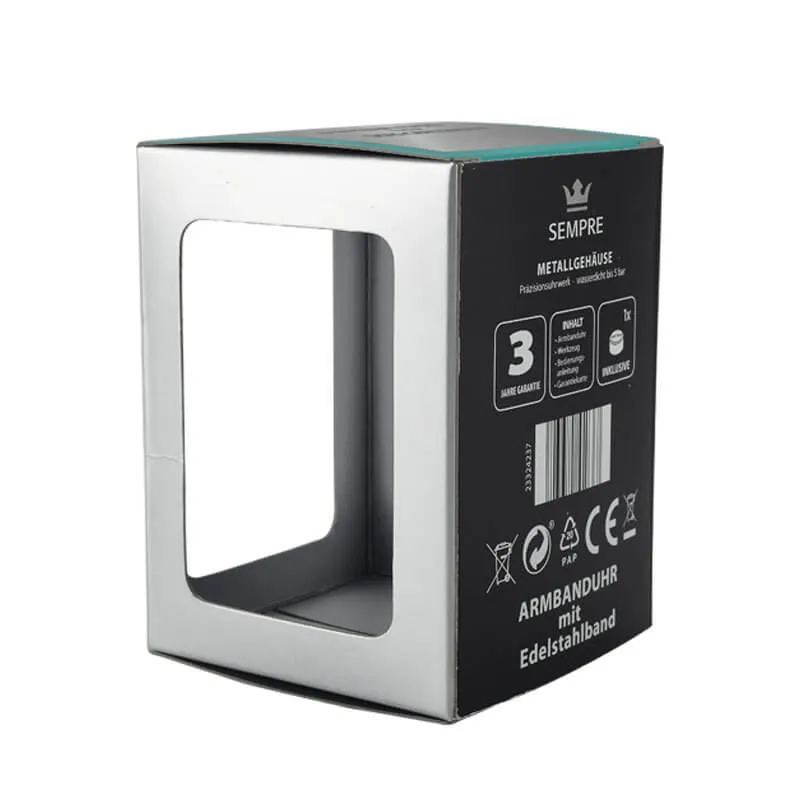 Box with PET Window Two Sides