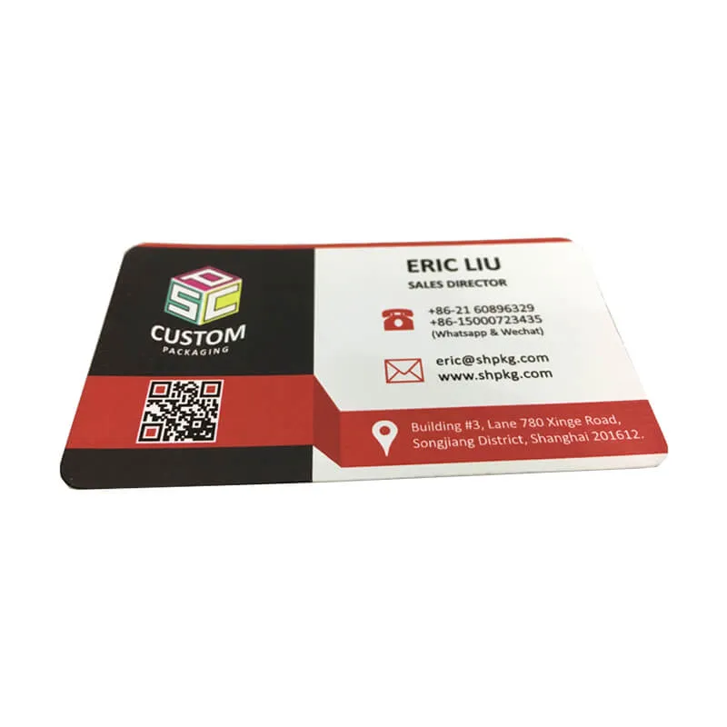 Business Card Made From Specialty Paper