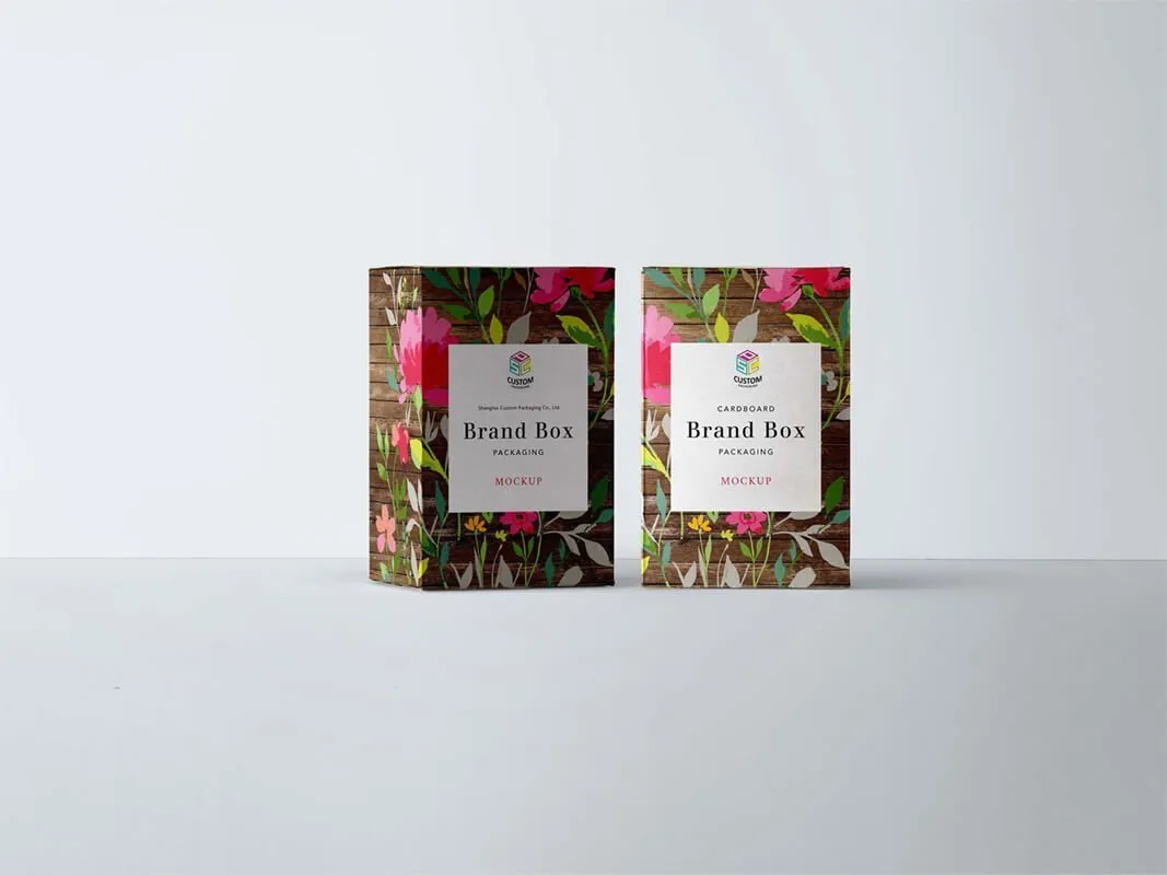 Cardboard Box Packaging Mockup