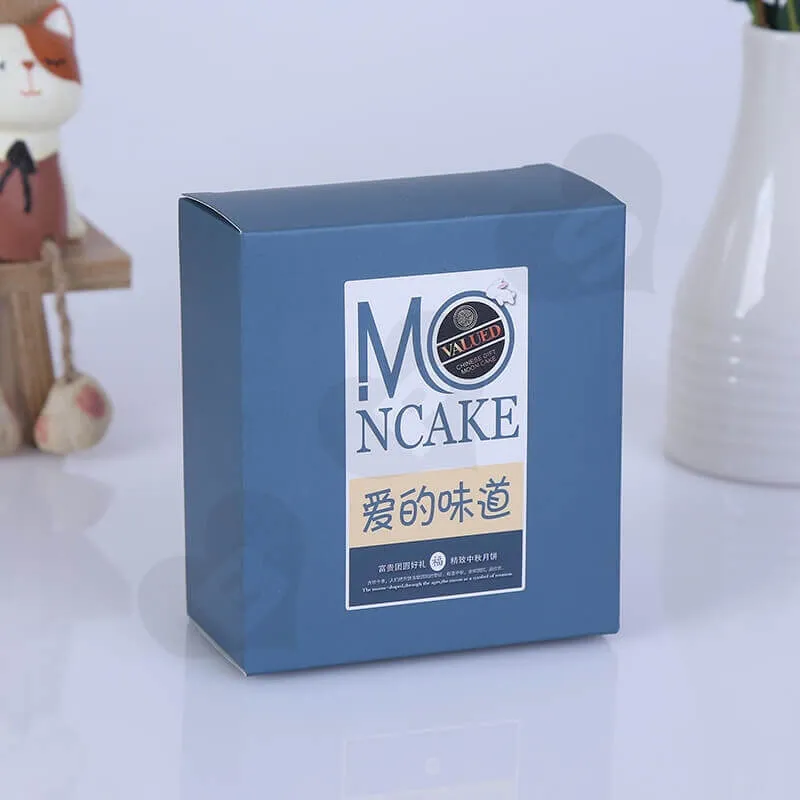 Cardboard Moon Cake Packaging Box side view two
