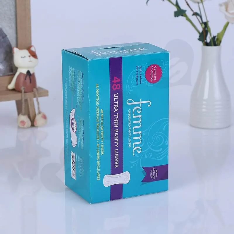 Cardboard Packing Box For Sanitary Napkins side view five