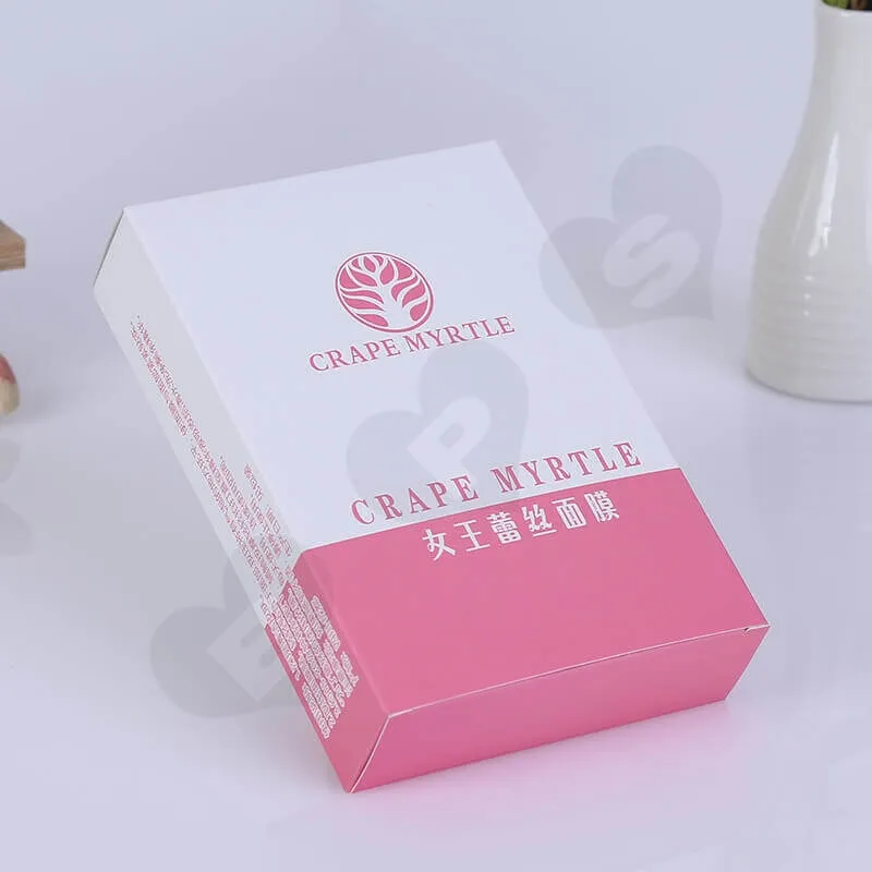 Cardboard Printed Mask Packaging Box side view five