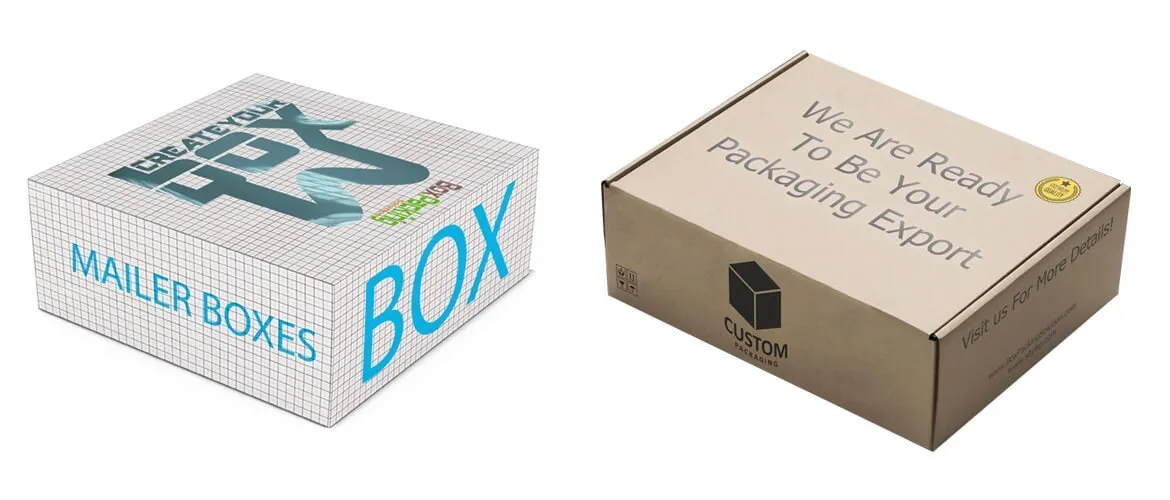 Cartonnen mailer doos mockup service