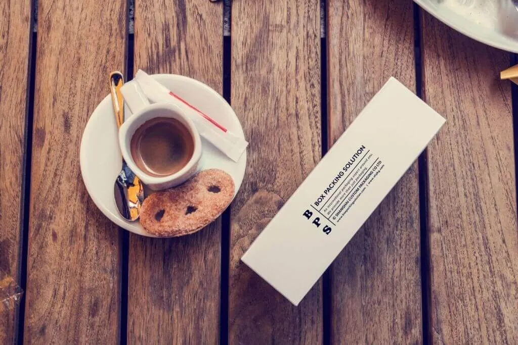 Coffee And Dessert Packaging Box Mock Up