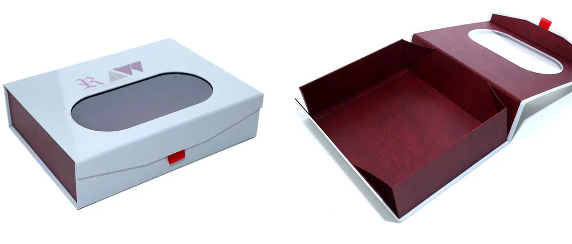 Collapsible Magnetic Closure Box With Pvc Window