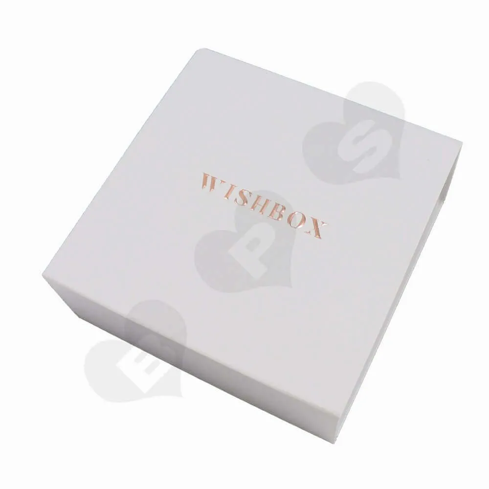 Collapsible Rigid Box with Foil Stamping For Body Cream side view two