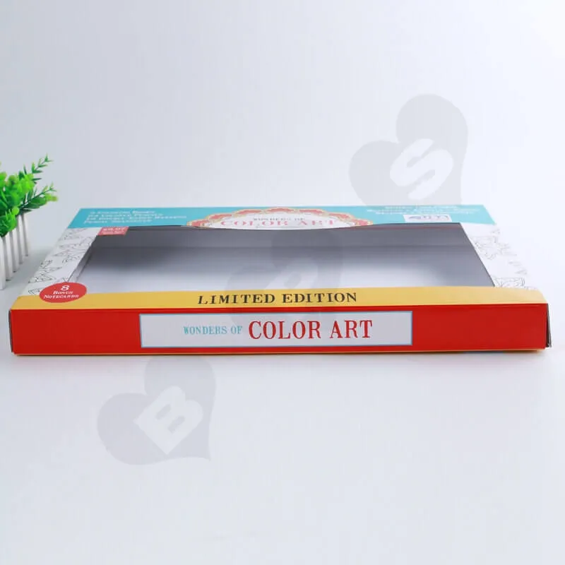 Color Printed Cardboard Box For Food side view two