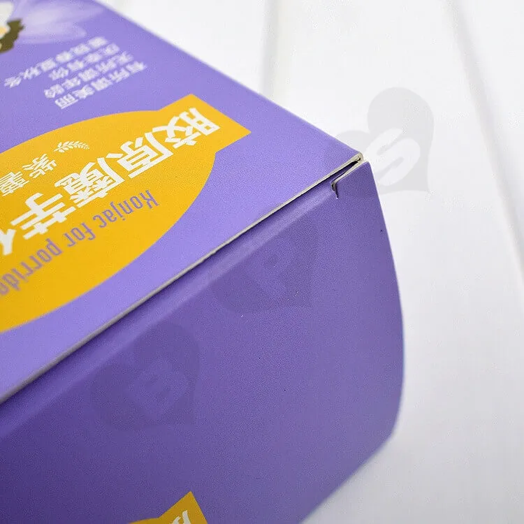 Color Printed Cardboard Box For Substitute Porridge side view five