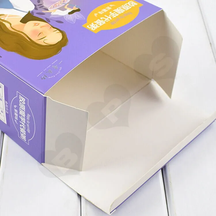 Color Printed Cardboard Box For Substitute Porridge side view four