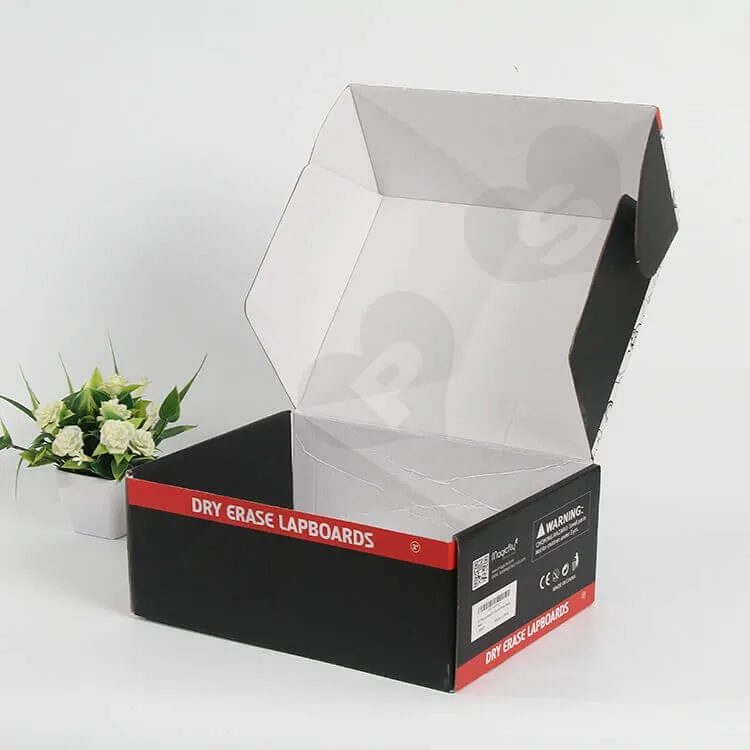 Color Printed Corrugated Paper Box For Stationery side view two