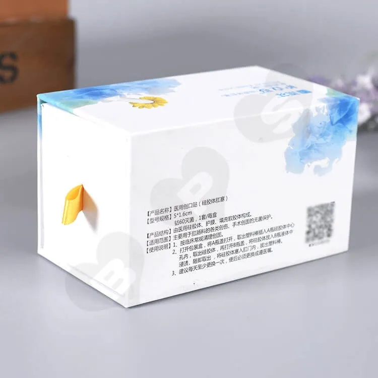 Color Printed Rigid Gift Box For Medical Band-Aid side view five