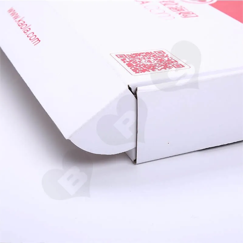 Color Printing Mailer Box For Online Shopping side view three