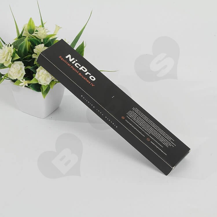 Color Printing Paint Brushes Packaging Box side view five