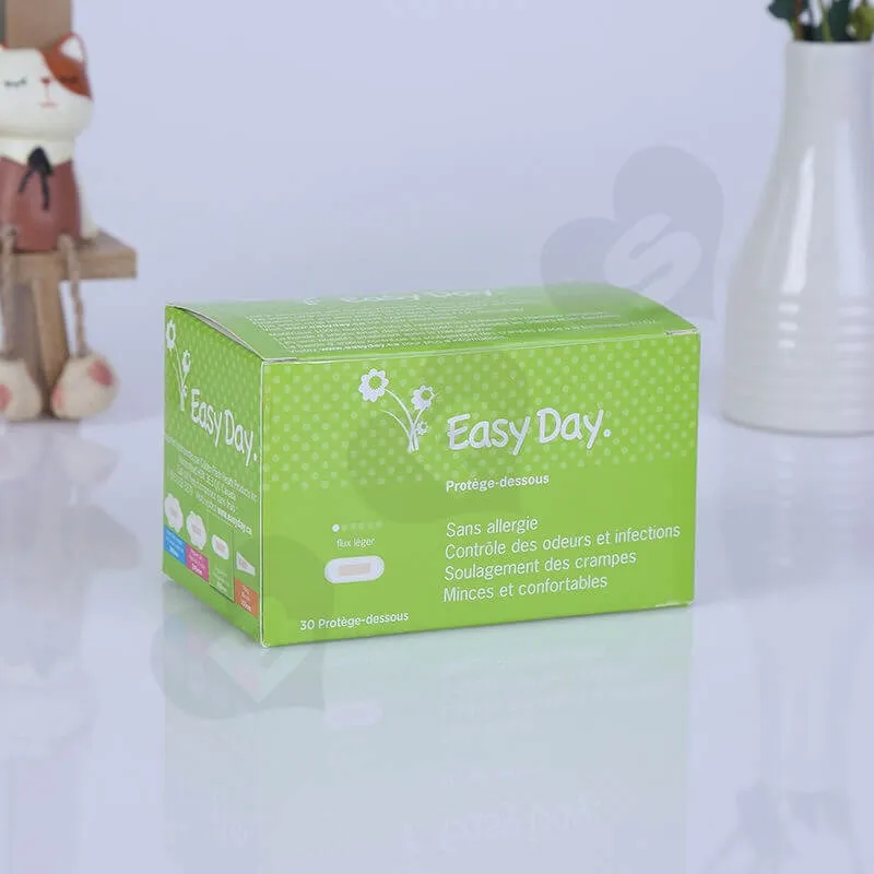 Color Printing Retail Box For Sanitary Napkins side view five
