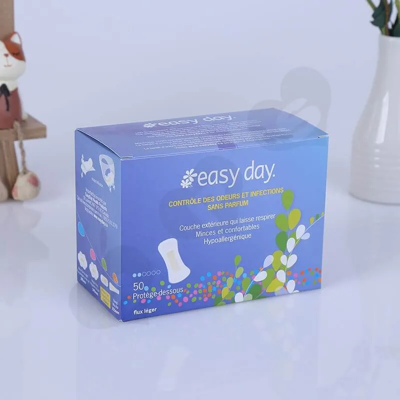 Color Printing Retail Box For Sanitary Napkins side view four
