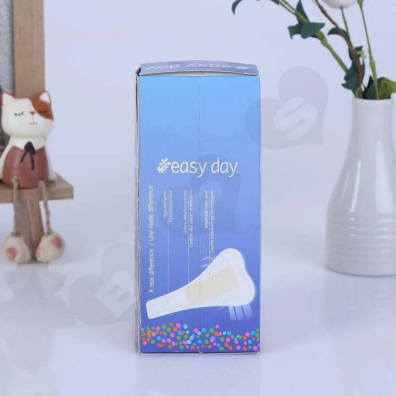 Color Printing Retail Box For Sanitary Napkins side view nine