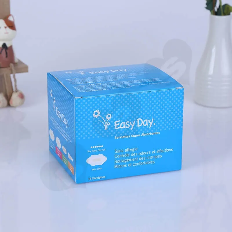 Color Printing Retail Box For Sanitary Napkins side view five