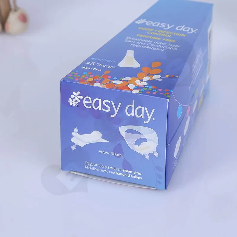 Color Printing Retail Box For Sanitary Napkins side view four