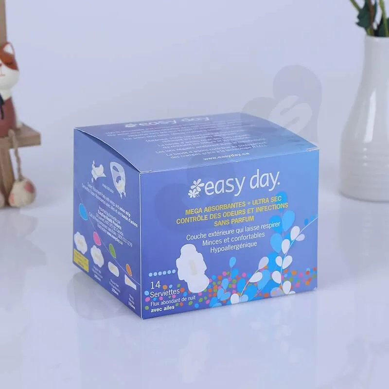Color Printing Retail Box For Sanitary Napkins side view six