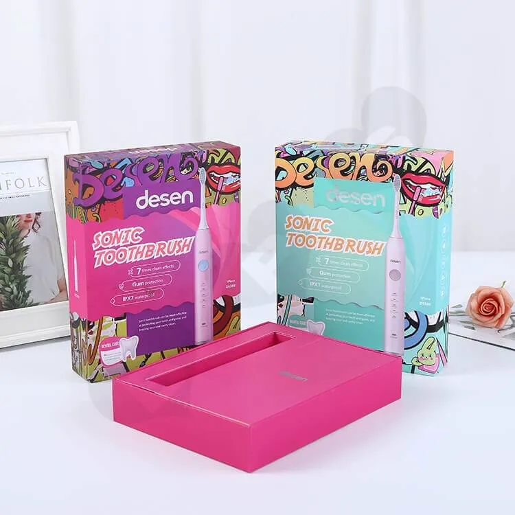 Color Printing Rigid Box For Sonic Toothbrush side view one