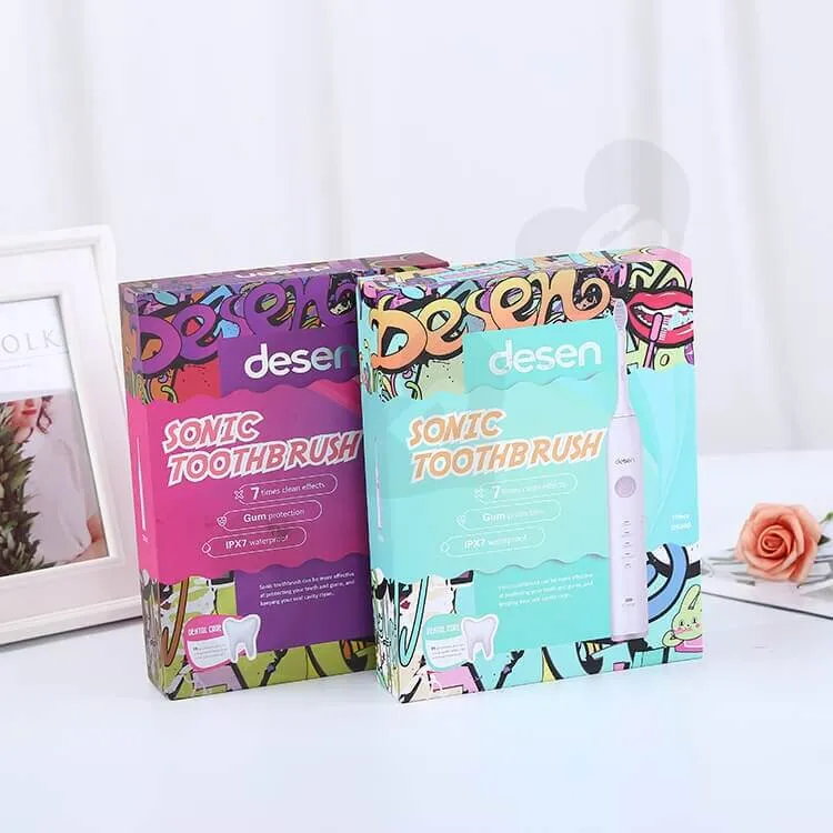 Color Printing Rigid Box For Sonic Toothbrush side view three