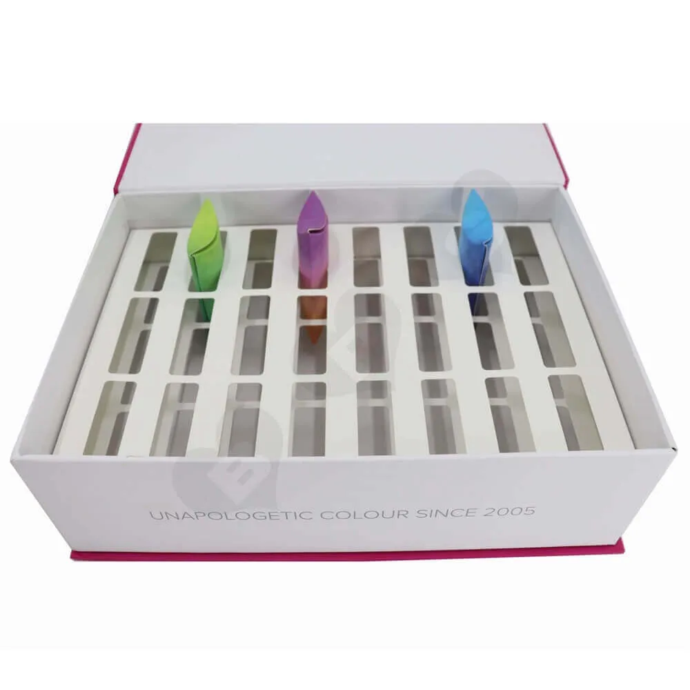 Colorful Yarn Packaging with Individual Pillow Boxes side view three