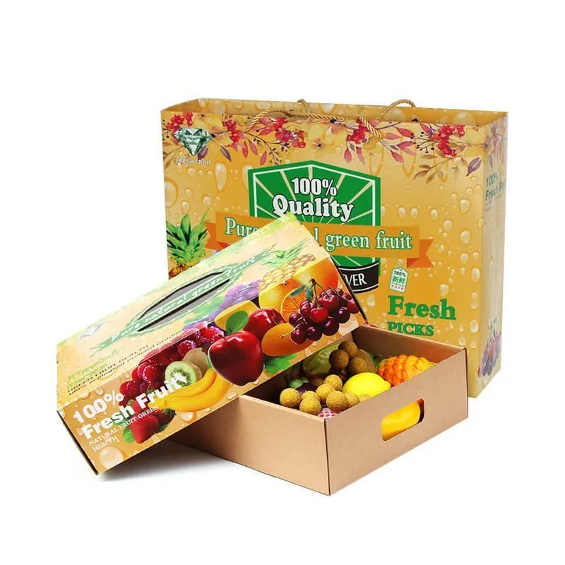 Corrugated Top and Bottom Shape Box For Fruit