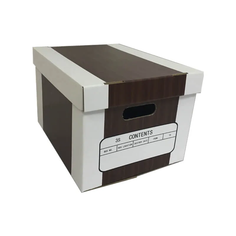 Corrugated Top and Bottom Shape File Storage Box