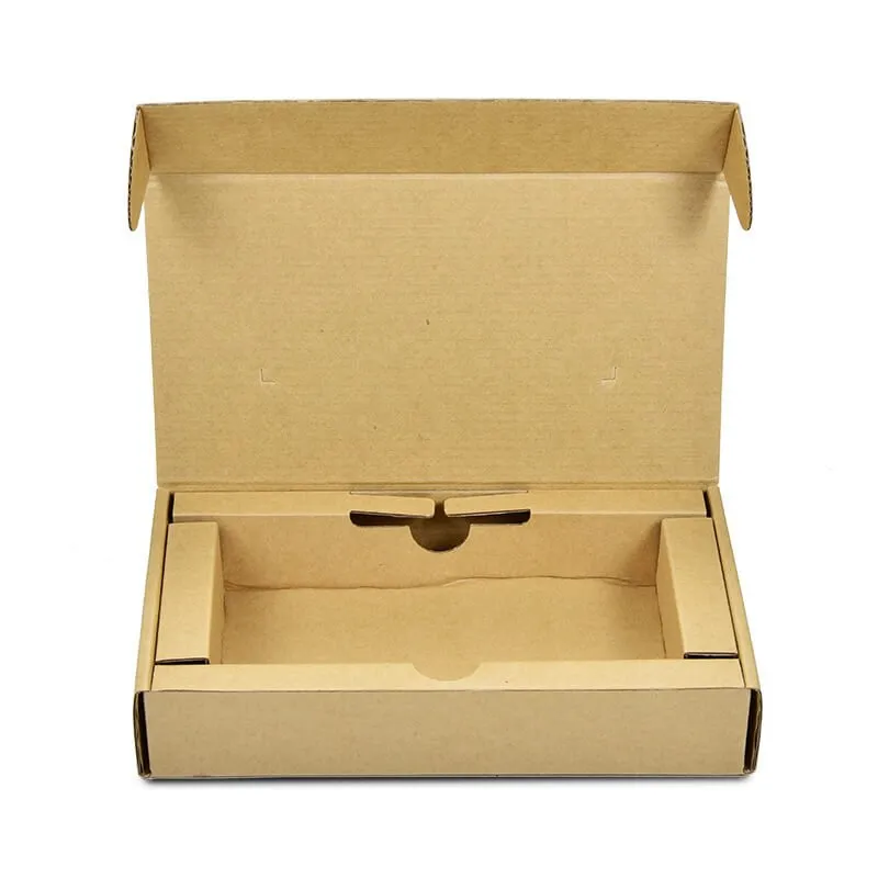 Corrugated folding box with inserts