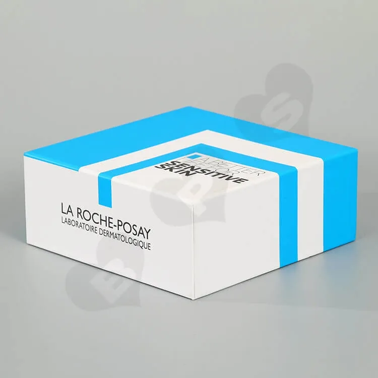 Cube Matte Color Rigid Box For Skin Care Product side view four