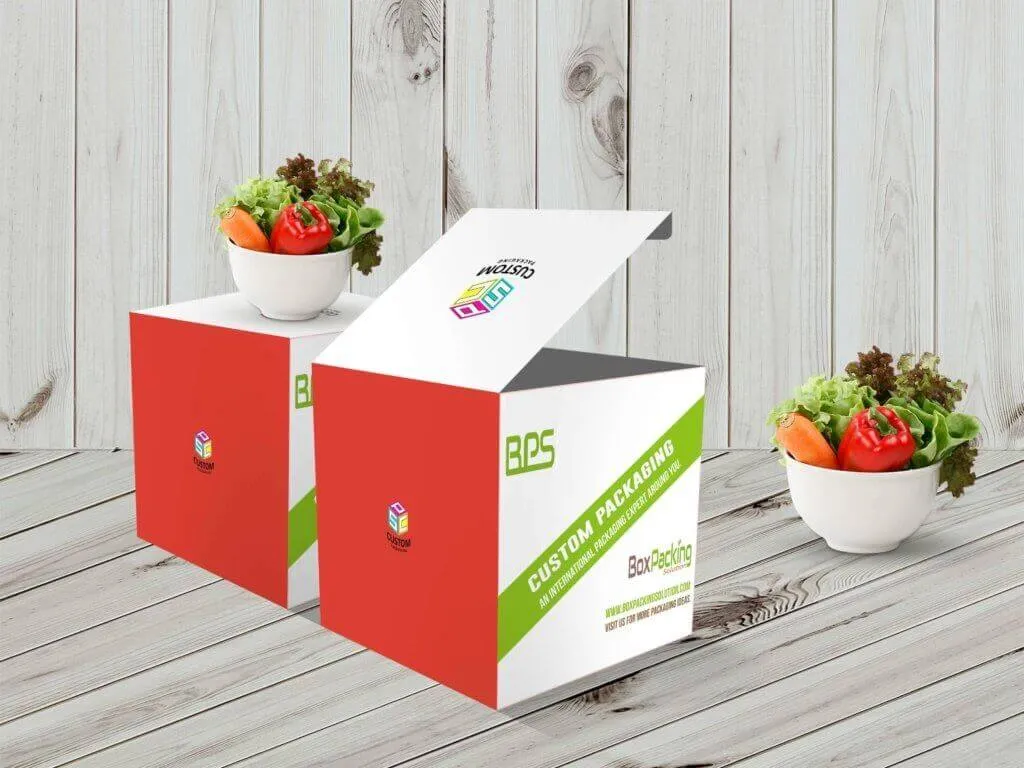 Cube Shape Packaging Box Custom Made Mock Up