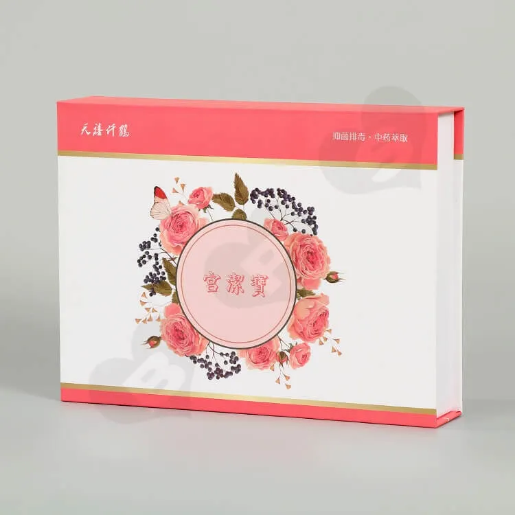 Custom Color Printing Gift Box For Health Products side view one
