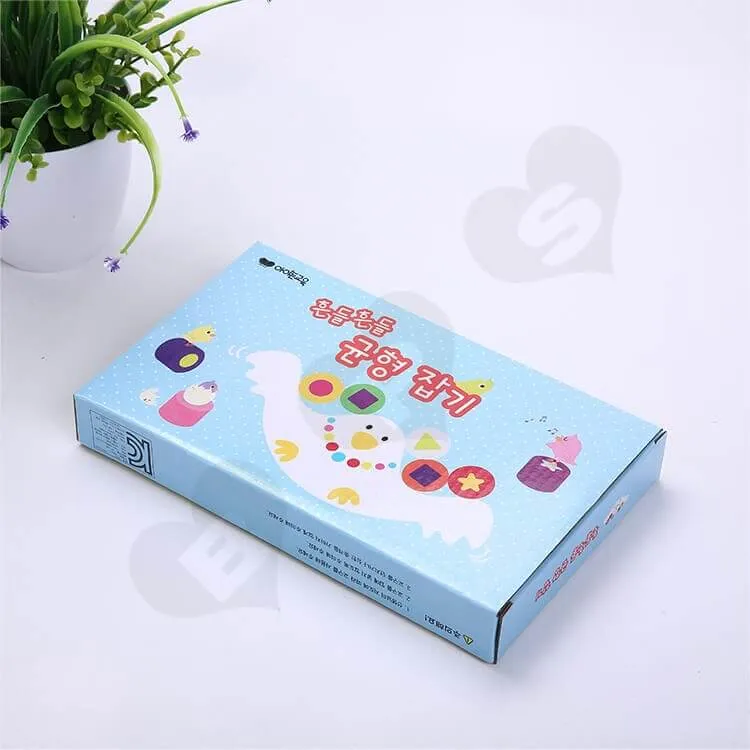 Custom Corrugated Paper Box For Building Block side view one