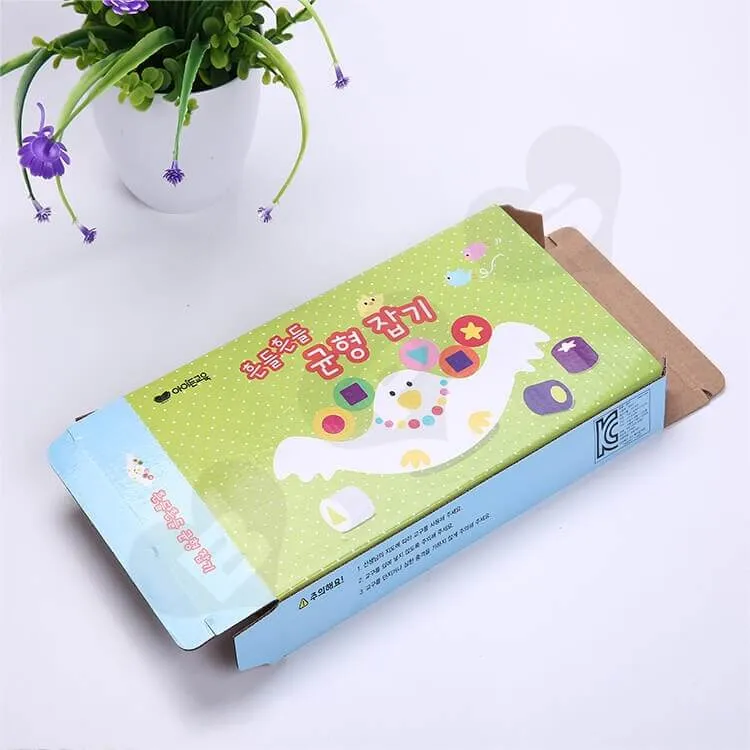 Custom Corrugated Paper Box For Building Block side view six