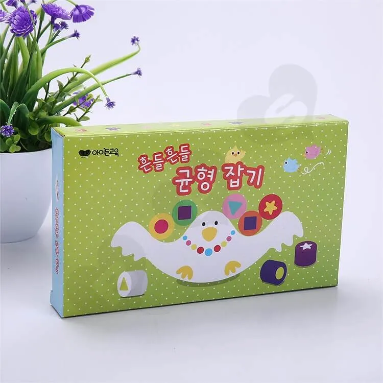 Custom Corrugated Paper Box For Building Block side view three