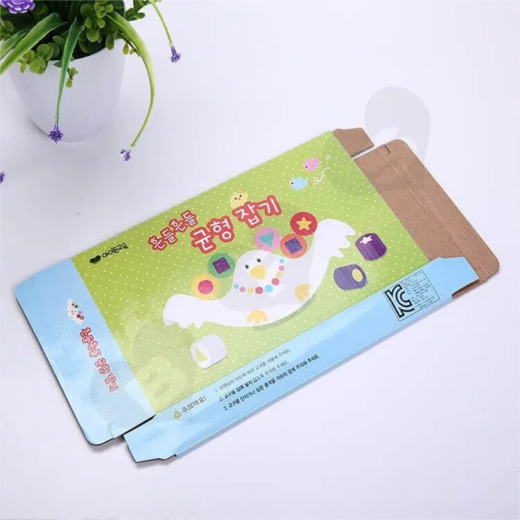 Custom Corrugated Paper Box For Building Block side view two