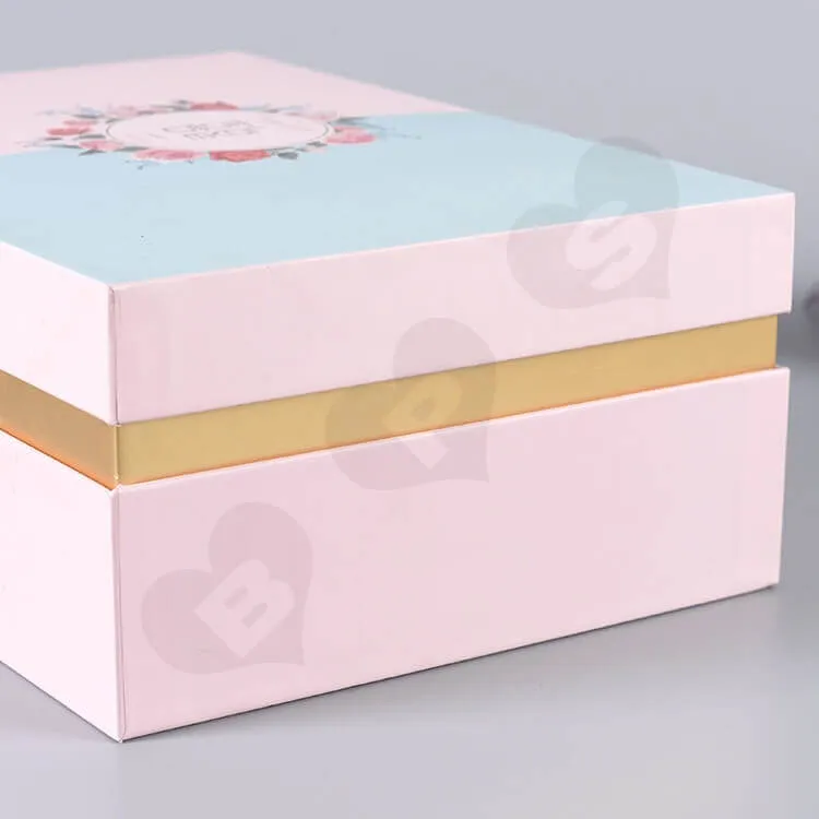Custom Gift Box With Silk Insert For Wedding Candy side view four