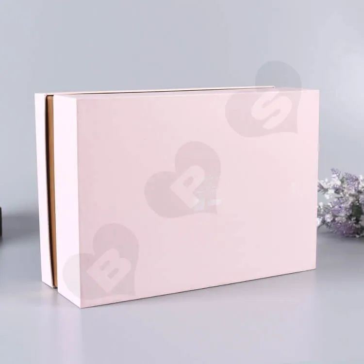 Custom Gift Box With Silk Insert For Wedding Candy side view two