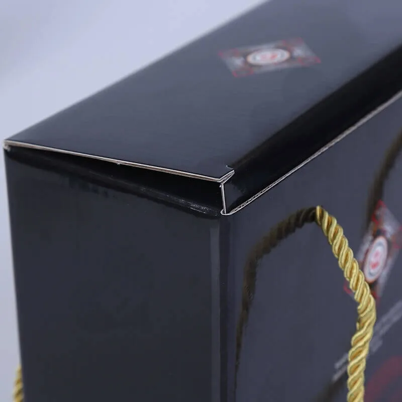 Custom Gift Packaging Box With Nylon Handle side view five