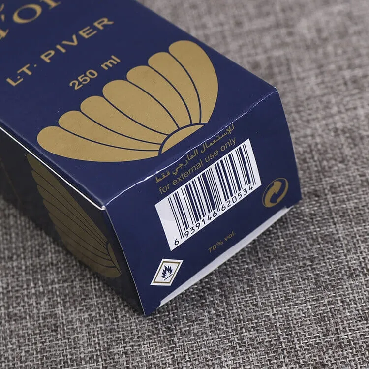 Custom Matte Lamination Cosmetic Cardboard Box For Natural Spray Cologne side view four