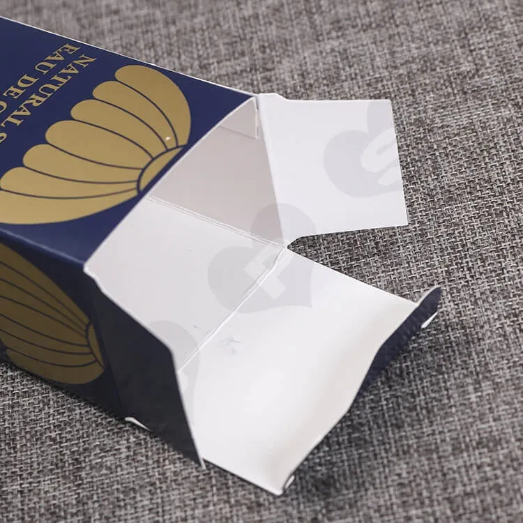 Custom Matte Lamination Cosmetic Cardboard Box For Natural Spray Cologne side view two