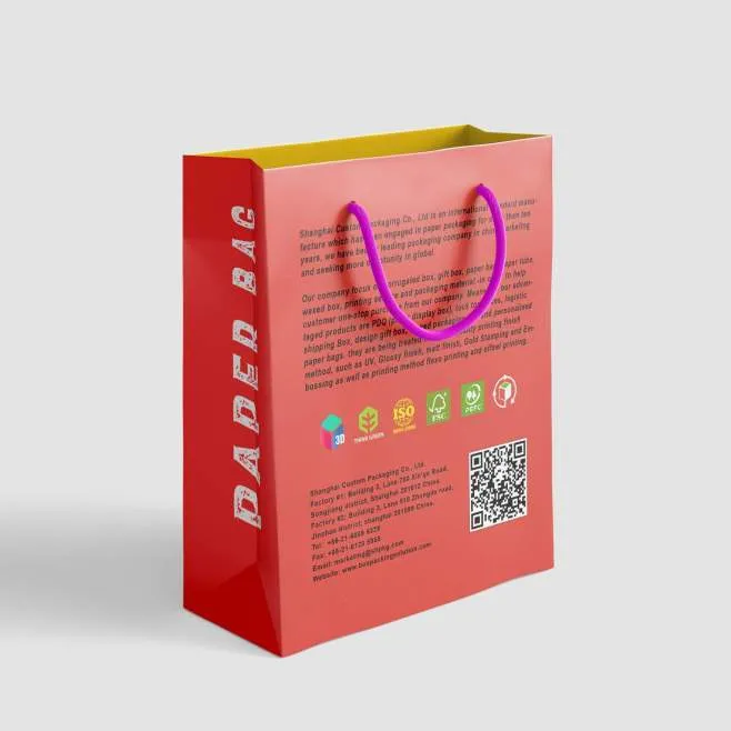 Custom Paper Bags Mock Up Service