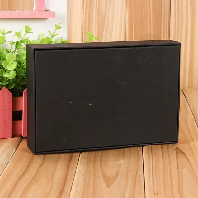 Custom Printed Black Gift Box With EVA Insert side view four