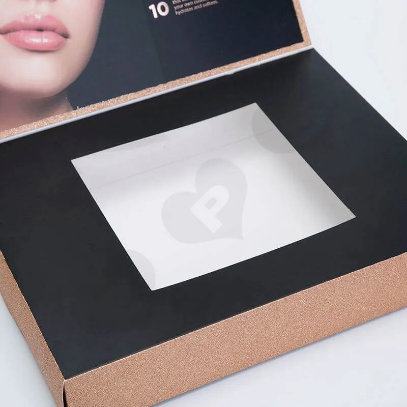 Custom Printed Cardboard Box For Deluxe Makeup Kit side view two
