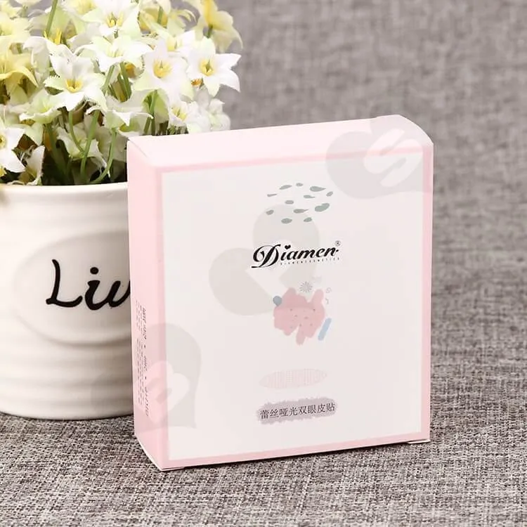 Custom Printed Cardboard Box For Eyelid Sticker side view four