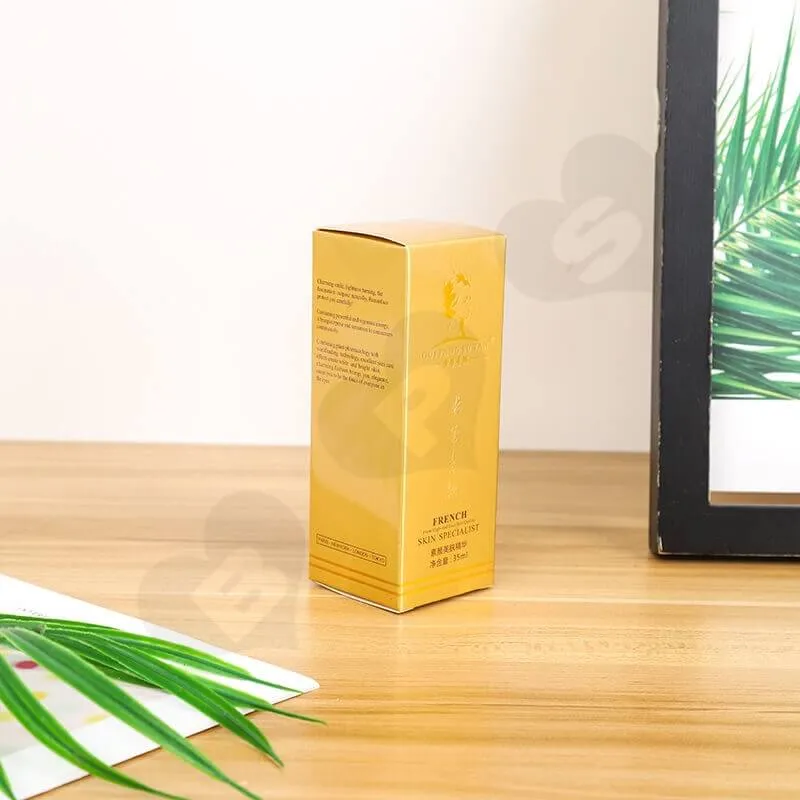 Custom Printed Cardboard Box For Skin Essence side view three