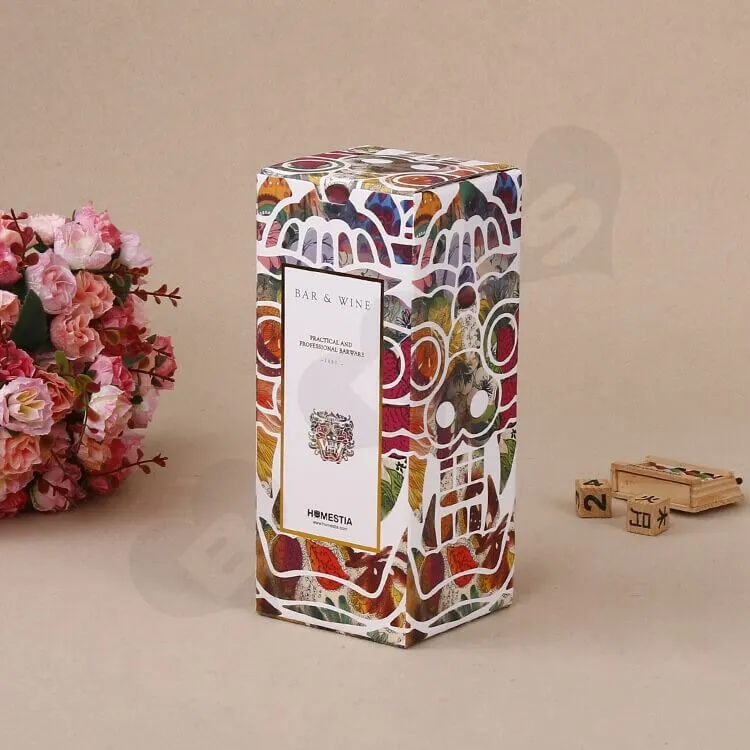 Custom Printed Corrugated Box For Barware side view one